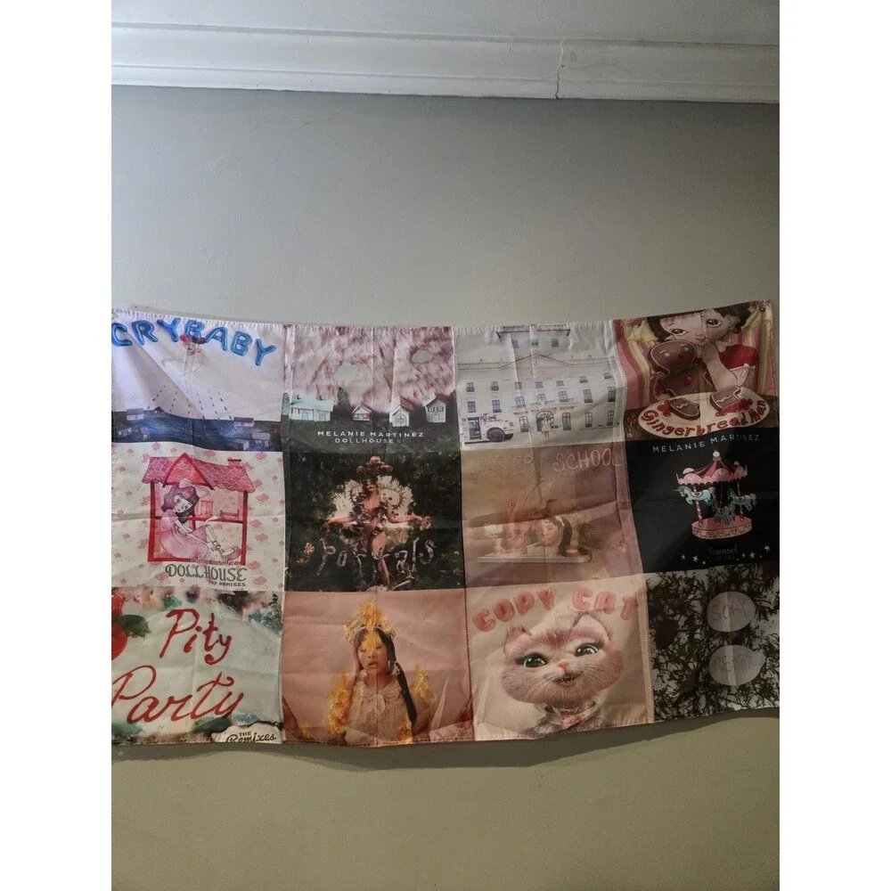 Melanie Martinez music album cover collage tapestry